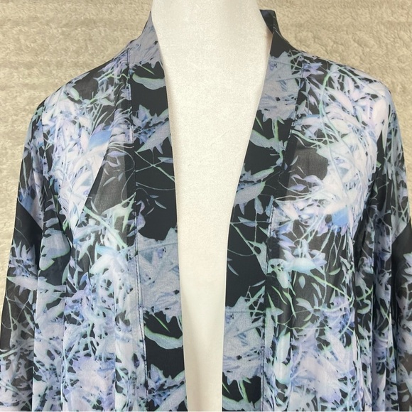 City Chic Kimono Duster size xl Forest Print - Picture 4 of 13